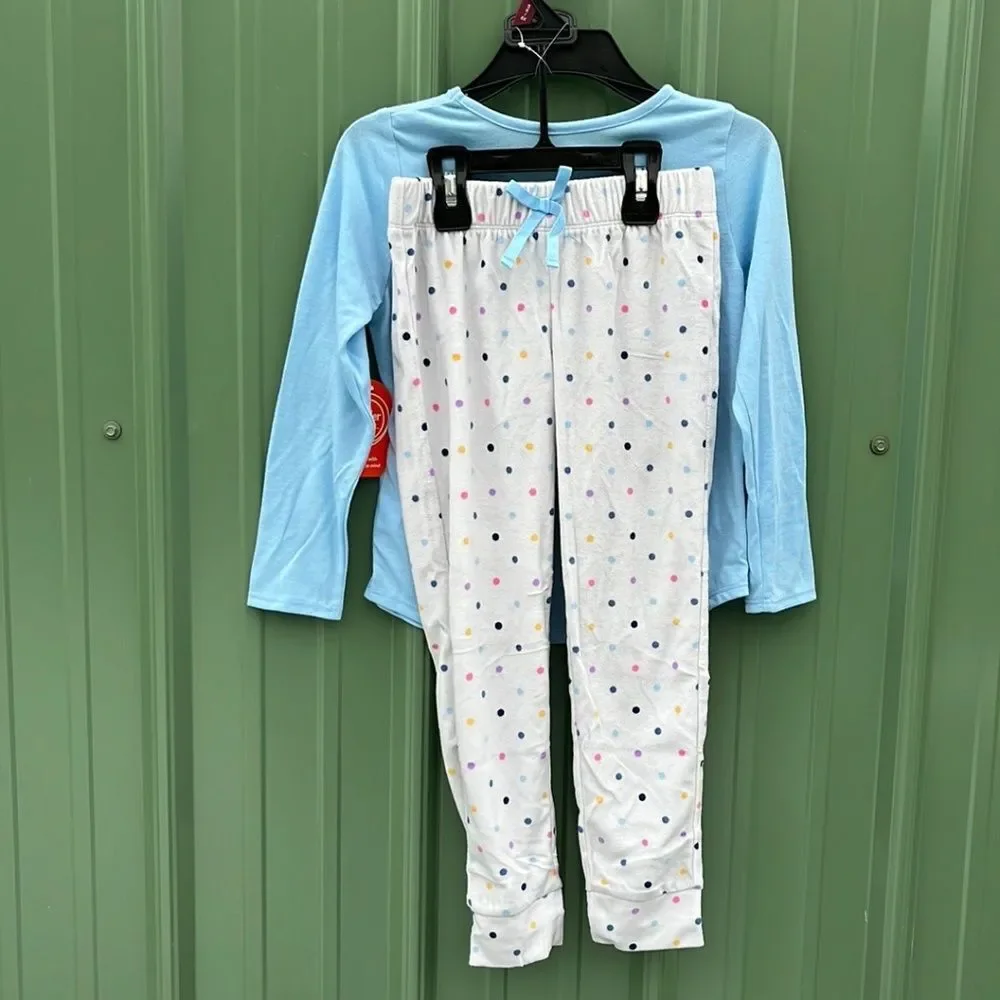 Long Sleeve Top with Jogger Pants Pajama Lounge Sleep 2pc Set 2-Pack Size S